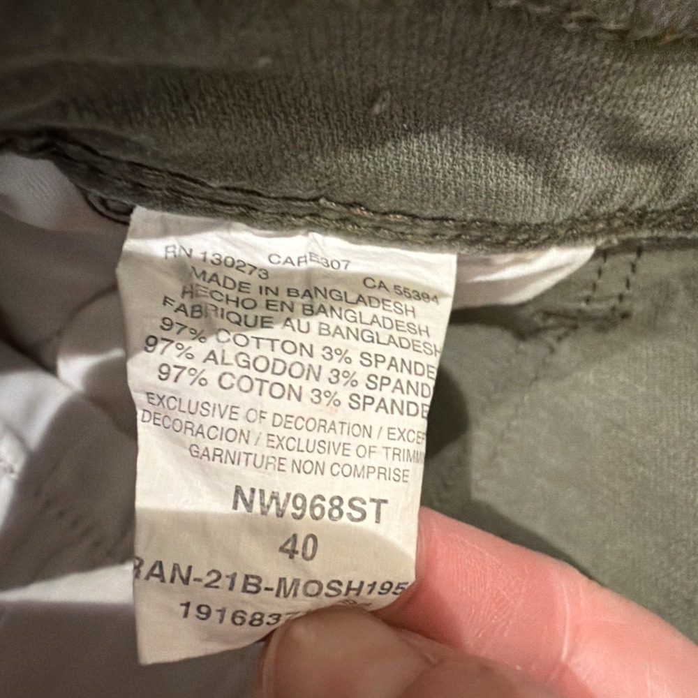 Wrangler Heavyweight Hiker Cargo Shorts Men Sz 40 Green Pockets Rugged UPF 30 - Picture 3 of 6